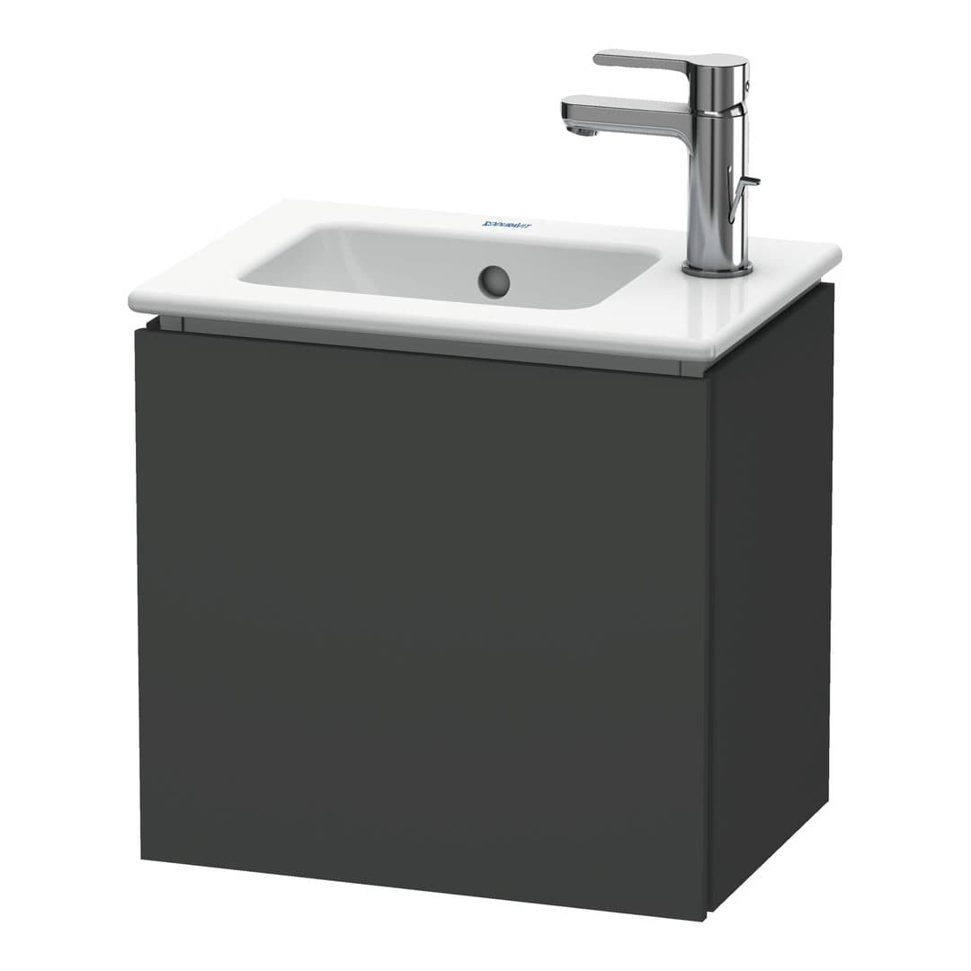Duravit L-Cube – Έπιπλο Νιπτήρα – 420 mm, 1 πόρτα, αριστερή, 420 x 294 x 400 mm – Graphite Matt, Decor (LC6272L4949)