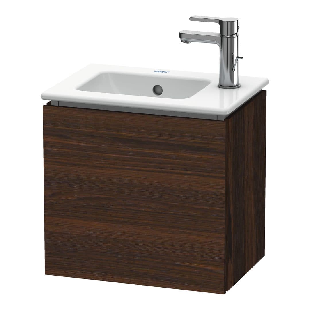 Duravit L-Cube – Έπιπλο Νιπτήρα – 420 mm, 1 πόρτα, αριστερή, 420 x 294 x 400 mm – Brushed walnut Matt, Real wood veneer (LC6272L6969)