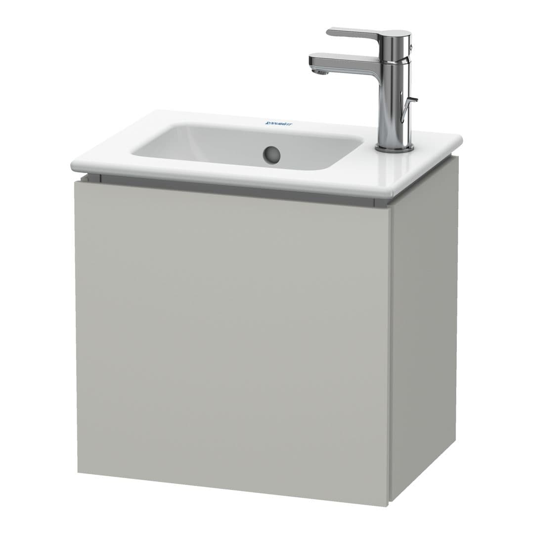 Duravit L-Cube – Έπιπλο Νιπτήρα – 420 mm, 1 πόρτα, δεξιά, 420 x 294 x 400 mm – Concrete grey Matt, Decor (LC6272R0707)