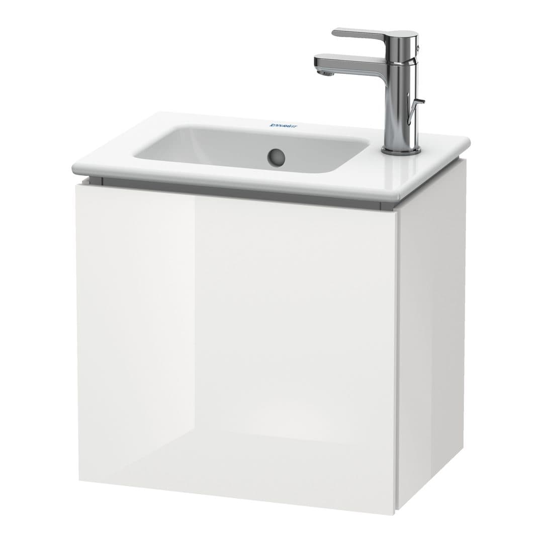 Duravit L-Cube – Έπιπλο Νιπτήρα – 420 mm, 1 πόρτα, δεξιά, 420 x 294 x 400 mm – White High Gloss, Decor (LC6272R2222)