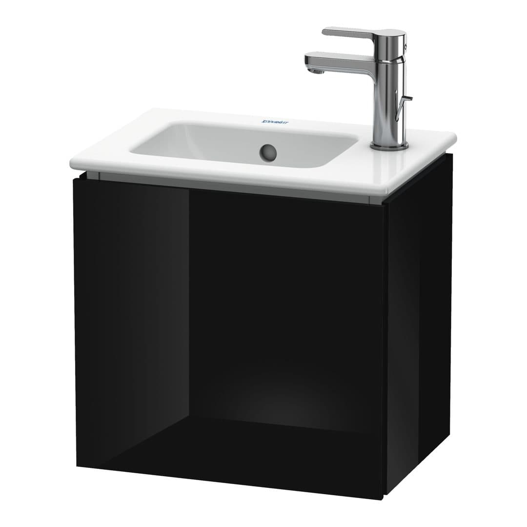 Duravit L-Cube – Έπιπλο Νιπτήρα – 420 mm, 1 πόρτα, δεξιά, 420 x 294 x 400 mm – Black High Gloss, Lacquer (LC6272R4040)