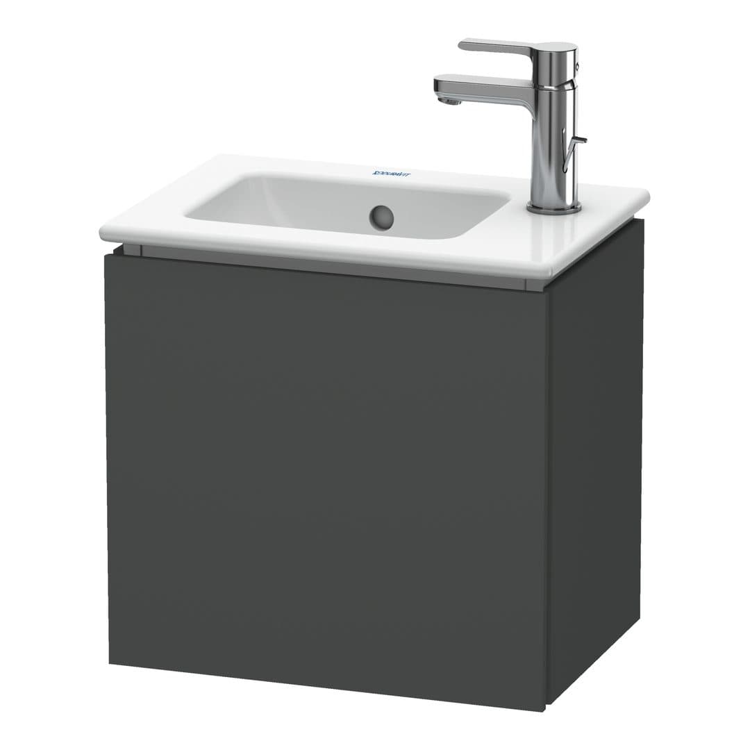Duravit L-Cube – Έπιπλο Νιπτήρα – 420 mm, 1 πόρτα, δεξιά, 420 x 294 x 400 mm – Graphite Matt, Decor (LC6272R4949)