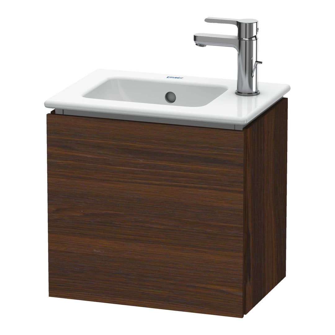 Duravit L-Cube – Έπιπλο Νιπτήρα – 420 mm, 1 πόρτα, δεξιά, 420 x 294 x 400 mm – Brushed walnut Matt, Real wood veneer (LC6272R6969)