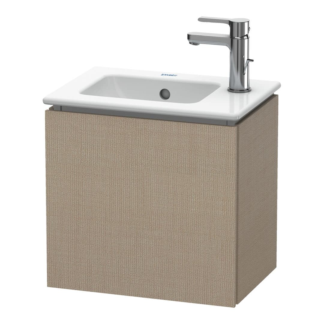 Duravit L-Cube – Έπιπλο Νιπτήρα – 420 mm, 1 πόρτα, δεξιά, 420 x 294 x 400 mm – Linen Matt, Decor (LC6272R7575)