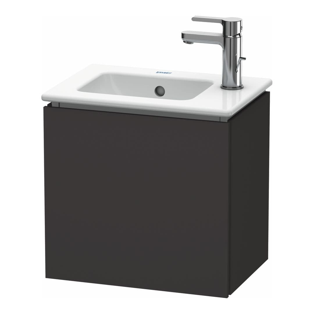 Duravit L-Cube – Έπιπλο Νιπτήρα – 420 mm, 1 πόρτα, δεξιά, 420 x 294 x 400 mm – Graphite Super Matt, Decor (LC6272R8080)