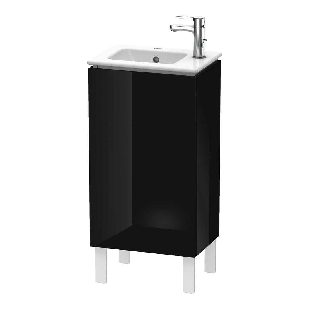 Duravit L-Cube – Έπιπλο Νιπτήρα – 420 mm, 1 πόρτα, αριστερή, 420 x 294 x 704 mm – Black High Gloss, Lacquer (LC6273L4040)