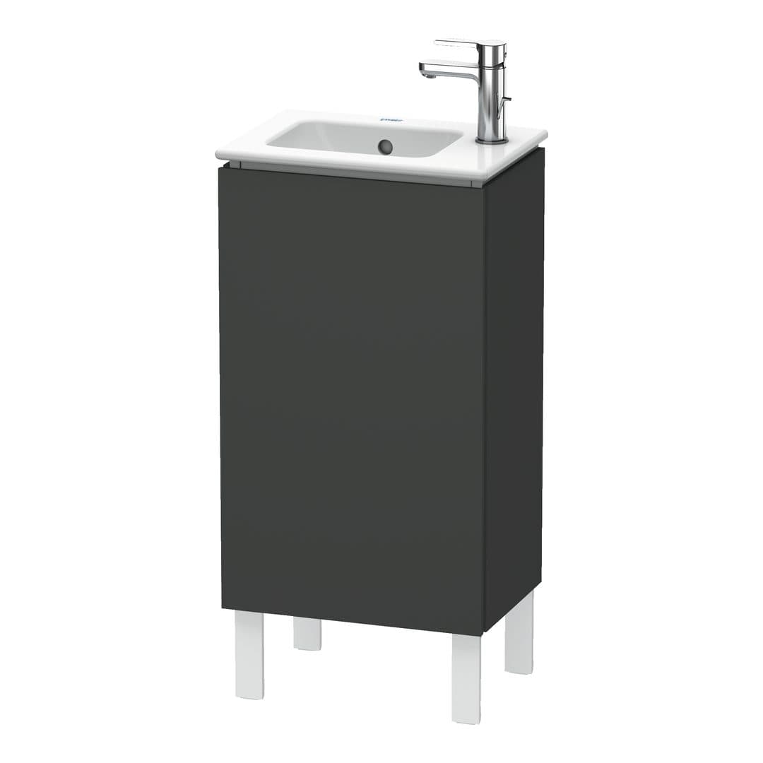 Duravit L-Cube – Έπιπλο Νιπτήρα – 420 mm, 1 πόρτα, αριστερή, 420 x 294 x 704 mm – Graphite Matt, Decor (LC6273L4949)