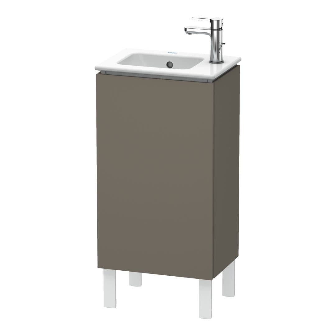Duravit L-Cube – Έπιπλο Νιπτήρα – 420 mm, 1 πόρτα, αριστερή, 420 x 294 x 704 mm – Flannel Grey Satin Matt, Lacquer (LC6273L9090)