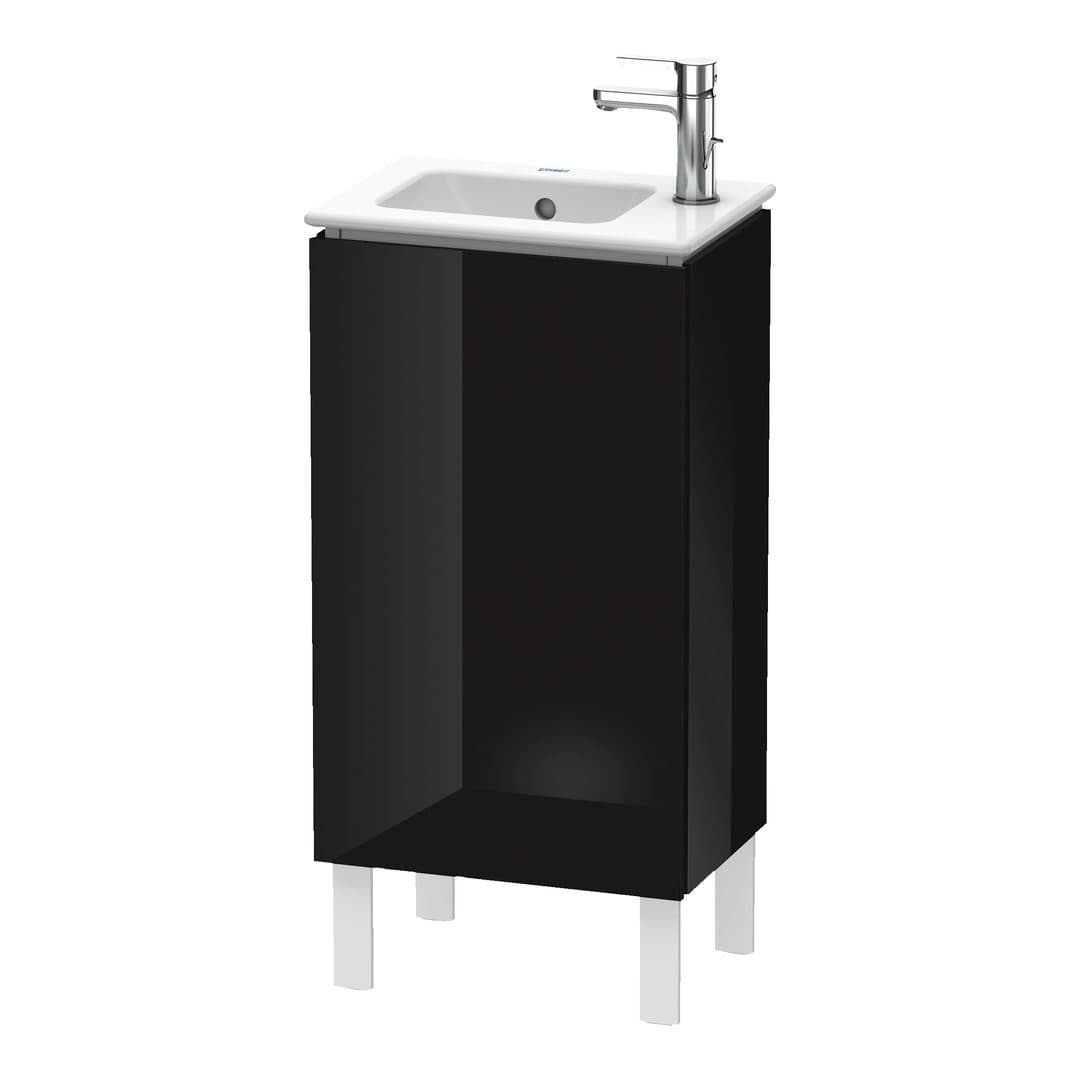 Duravit L-Cube – Έπιπλο Νιπτήρα – 420 mm, 1 πόρτα, δεξιά, 420 x 294 x 704 mm – Black High Gloss, Lacquer (LC6273R4040)