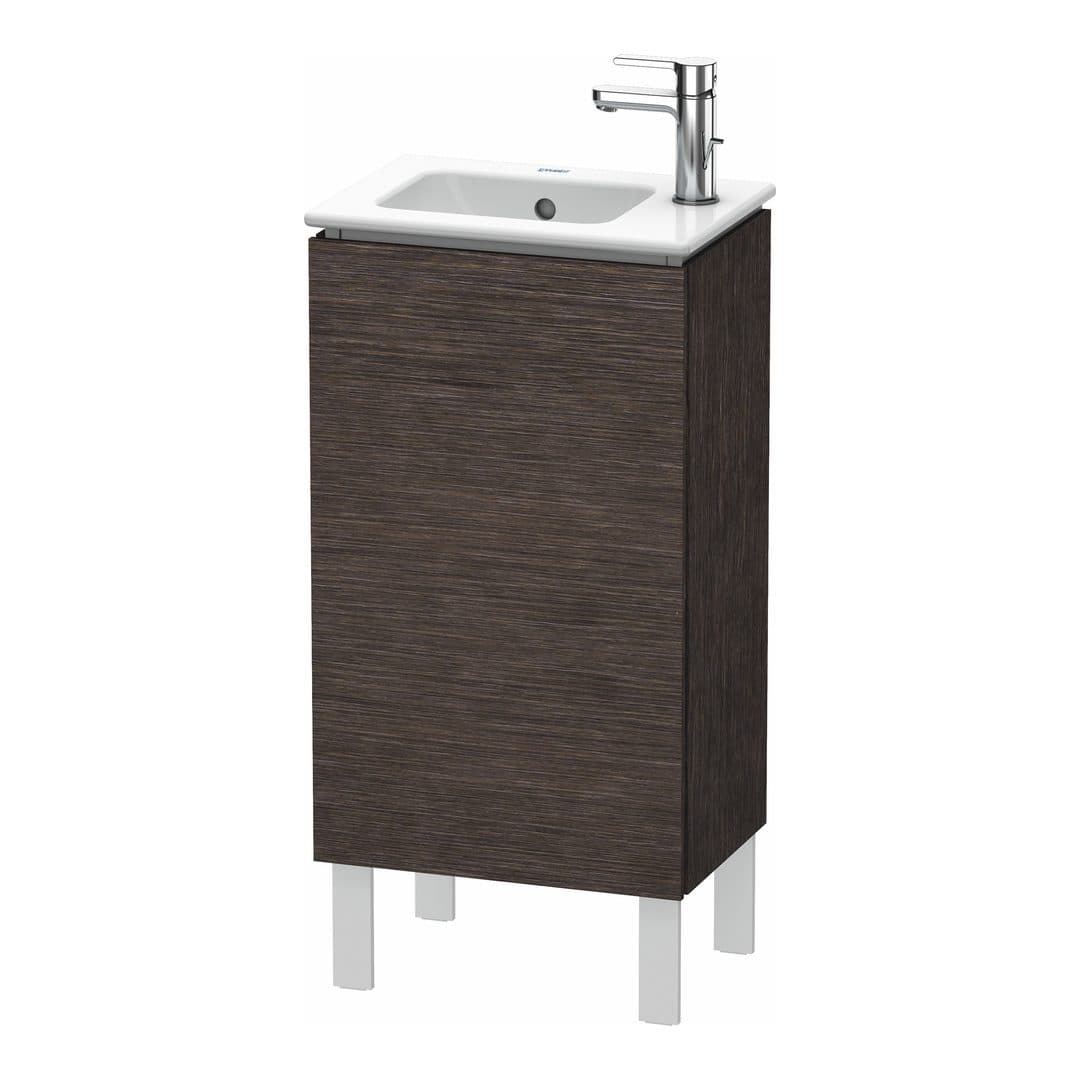 Duravit L-Cube – Έπιπλο Νιπτήρα – 420 mm, 1 πόρτα, δεξιά, 420 x 294 x 704 mm – Brushed dark oak Matt, Real wood veneer (LC6273R7272)