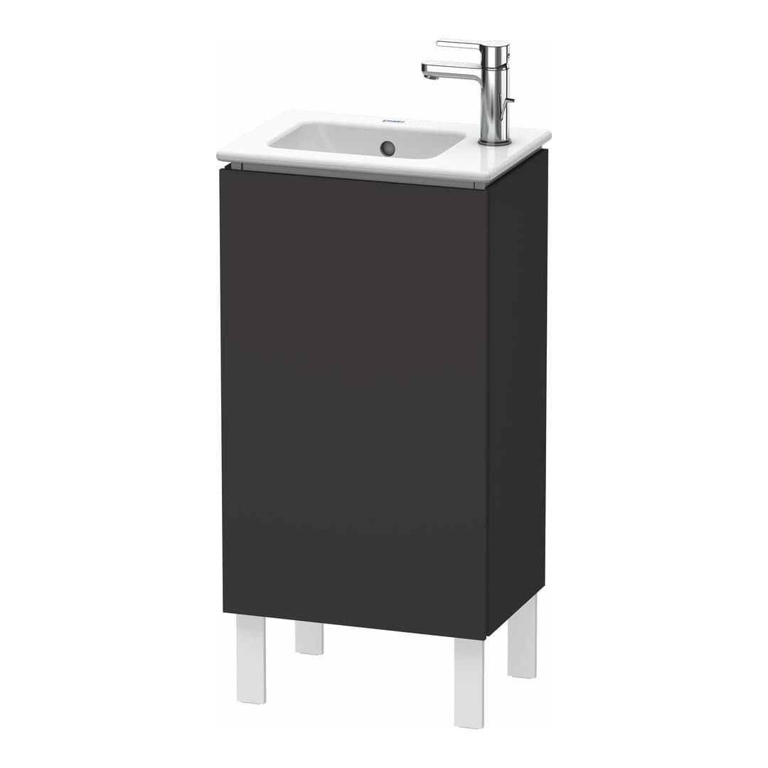 Duravit L-Cube – Έπιπλο Νιπτήρα – 420 mm, 1 πόρτα, δεξιά, 420 x 294 x 704 mm – Graphite Super Matt, Decor (LC6273R8080)