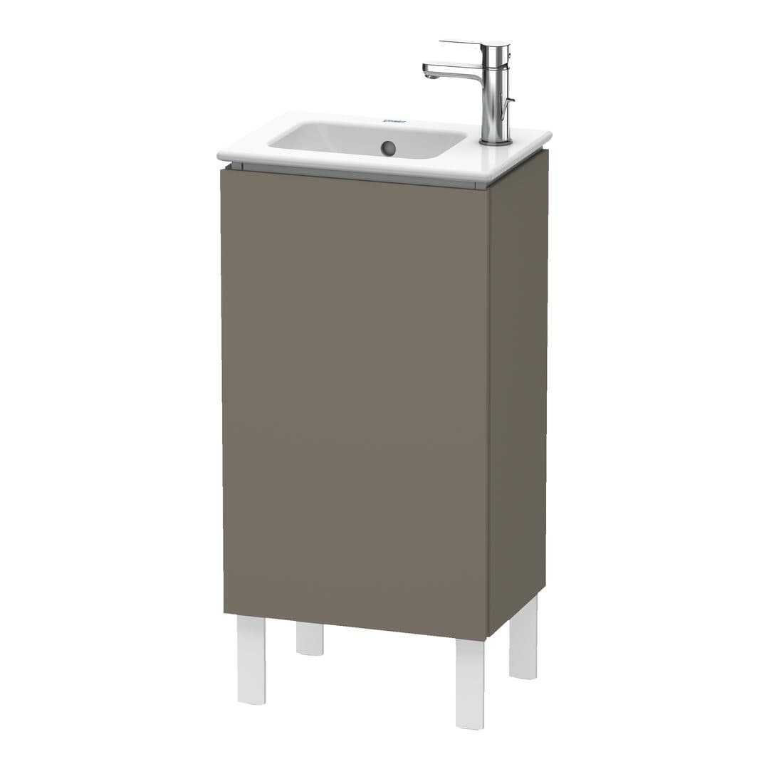 Duravit L-Cube – Έπιπλο Νιπτήρα – 420 mm, 1 πόρτα, δεξιά, 420 x 294 x 704 mm – Flannel Grey Satin Matt, Lacquer (LC6273R9090)