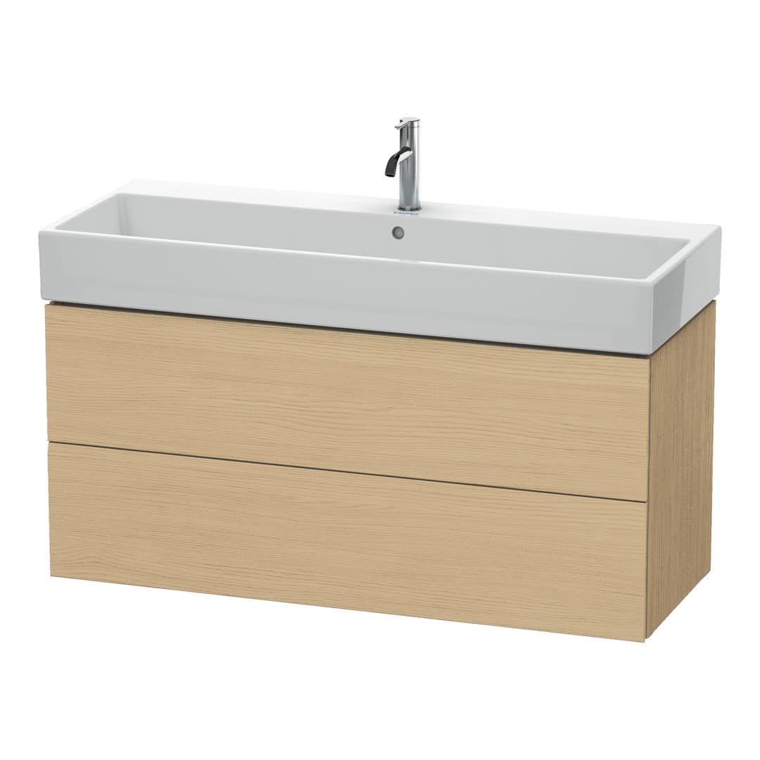 Duravit L-Cube – Έπιπλο Νιπτήρα – 1184 mm, 2 συρτάρια, νιπτήρας κέντρο – Natural oak, Decor (LC627903030)