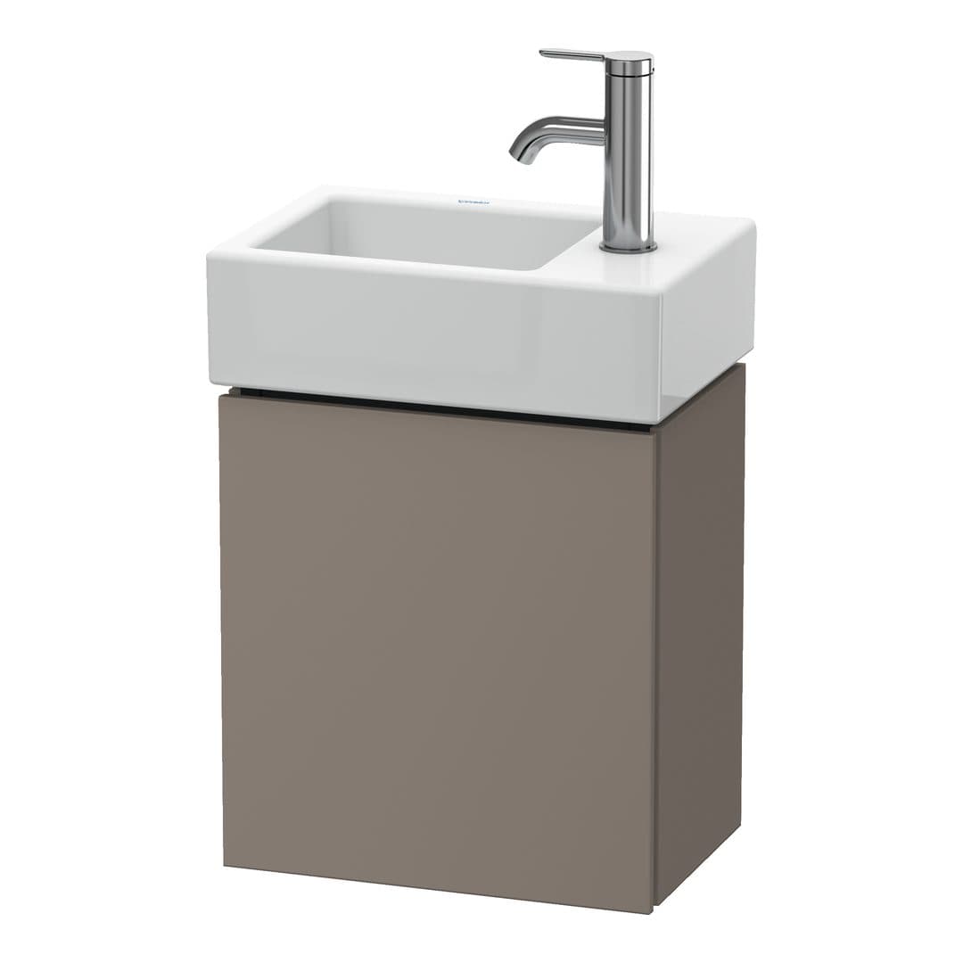 Duravit L-Cube – Έπιπλο Νιπτήρα – 364 mm, 1 πόρτα, δεξιά – Basalte Matt, Decor (LC6293R4343)