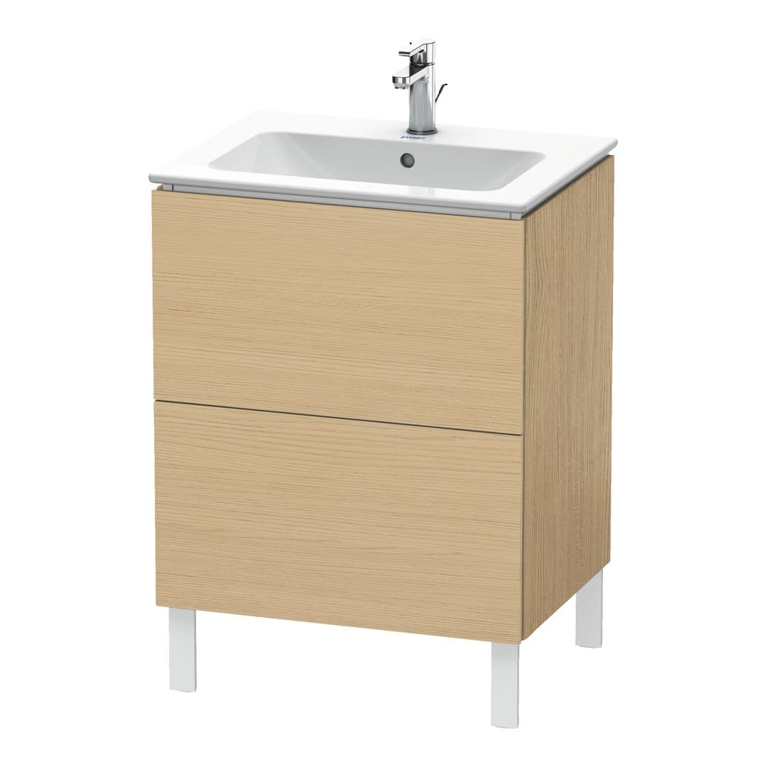 Duravit L-Cube – Έπιπλο Νιπτήρα – 620 mm, 2 συρτάρια, νιπτήρας κέντρο, 620 x 481 x 704 mm – Natural oak, Decor (LC662503030)
