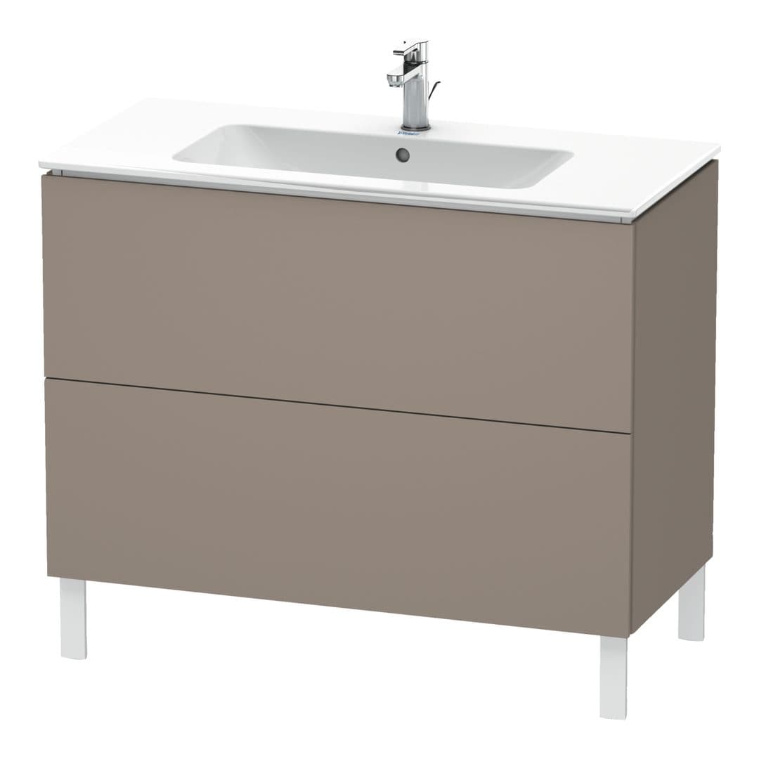 Duravit L-Cube – Έπιπλο Νιπτήρα – 1020 mm, 2 συρτάρια, νιπτήρας κέντρο, 1020 x 481 x 704 mm – Basalte Matt, Decor (LC662704343)