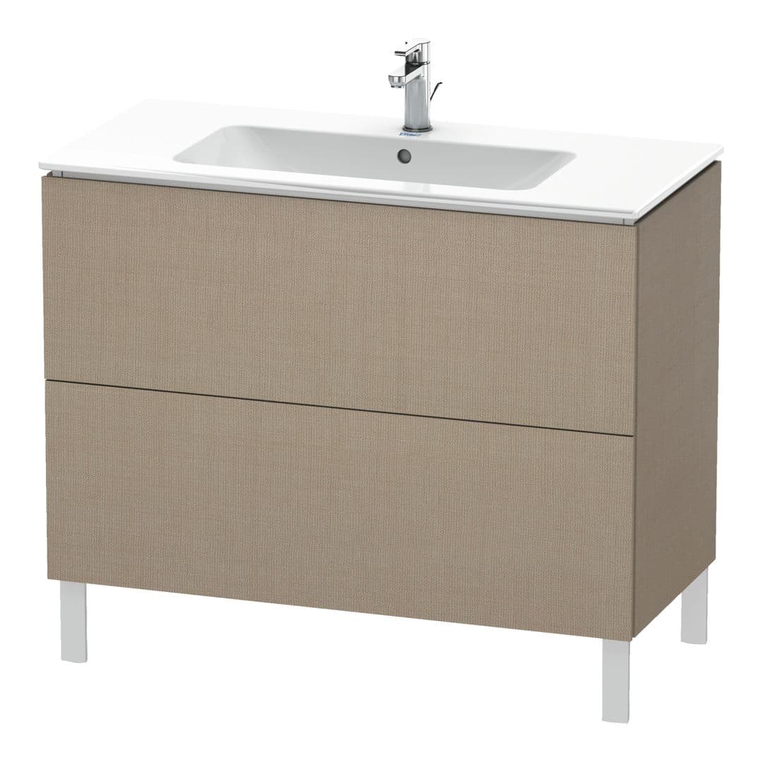 Duravit L-Cube – Έπιπλο Νιπτήρα – 1020 mm, 2 συρτάρια, νιπτήρας κέντρο, 1020 x 481 x 704 mm – Linen Matt, Decor (LC662707575)