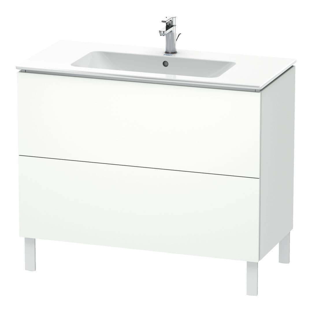 Duravit L-Cube – Έπιπλο Νιπτήρα – 1020 mm, 2 συρτάρια, νιπτήρας κέντρο, 1020 x 481 x 704 mm – White Super Matt, Decor (LC662708484)