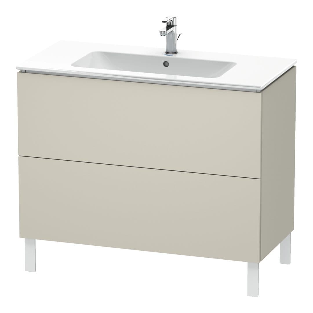 Duravit L-Cube – Έπιπλο Νιπτήρα – 1020 mm, 2 συρτάρια, νιπτήρας κέντρο, 1020 x 481 x 704 mm – Taupe Matt, Decor (LC662709191)