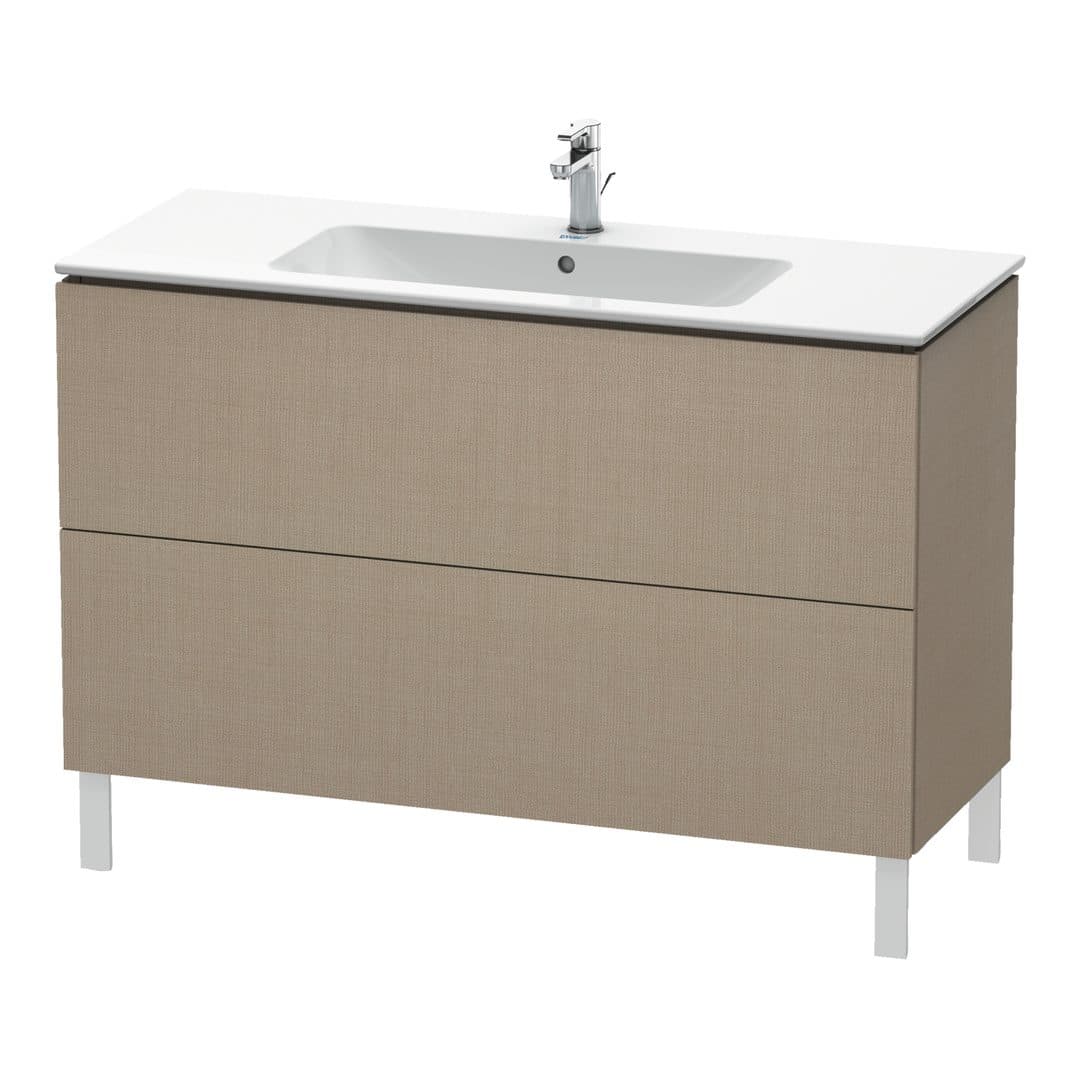 Duravit L-Cube – Έπιπλο Νιπτήρα – 1220 mm, 2 συρτάρια, νιπτήρας κέντρο, 1220 x 481 x 704 mm – Linen Matt, Decor (LC662807575)