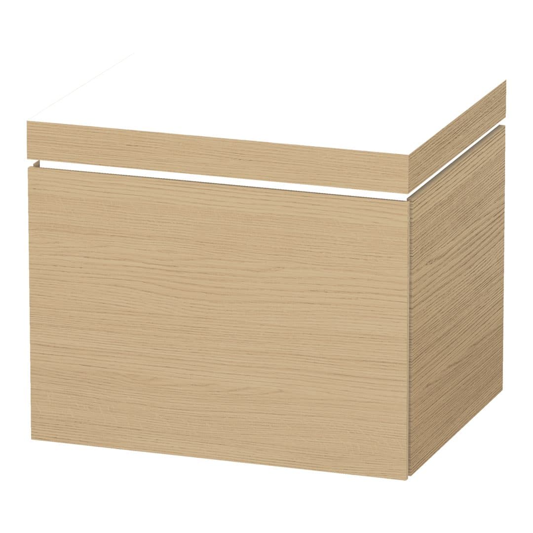 Duravit L-Cube – Έπιπλο Νιπτήρα – 600 mm, με νιπτήρα, 1 συρτάρι, νιπτήρας κέντρο, έκδοση N – Natural oak, Decor (LC6916N3030)