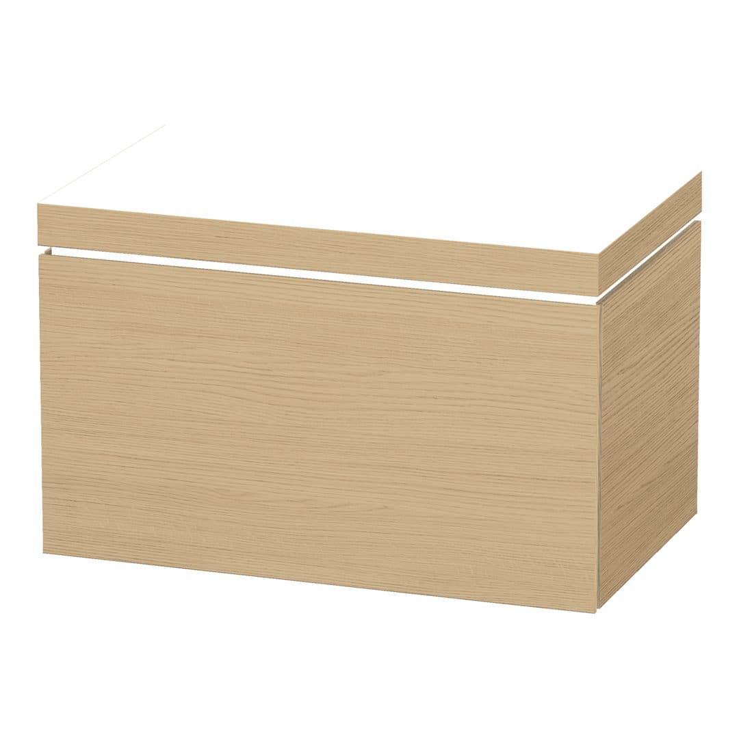 Duravit L-Cube – Έπιπλο Νιπτήρα – 800 mm, με νιπτήρα, 1 συρτάρι, νιπτήρας κέντρο, έκδοση N – Natural oak, Decor (LC6917N3030)