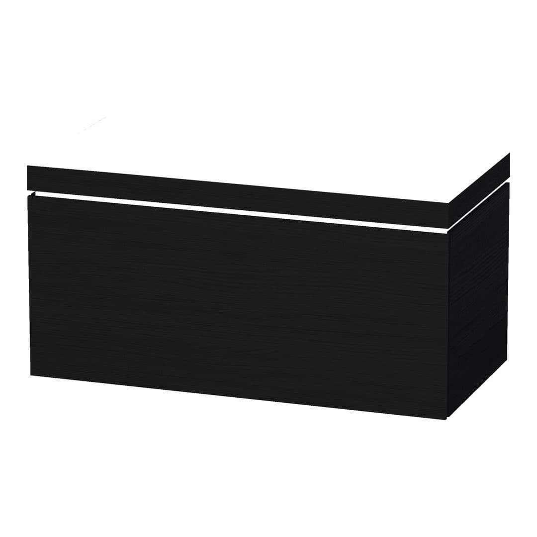Duravit L-Cube – Έπιπλο Νιπτήρα – 1000 mm, με νιπτήρα, 1 συρτάρι, νιπτήρας κέντρο, έκδοση N – Black oak Matt, Decor (LC6918N1616)