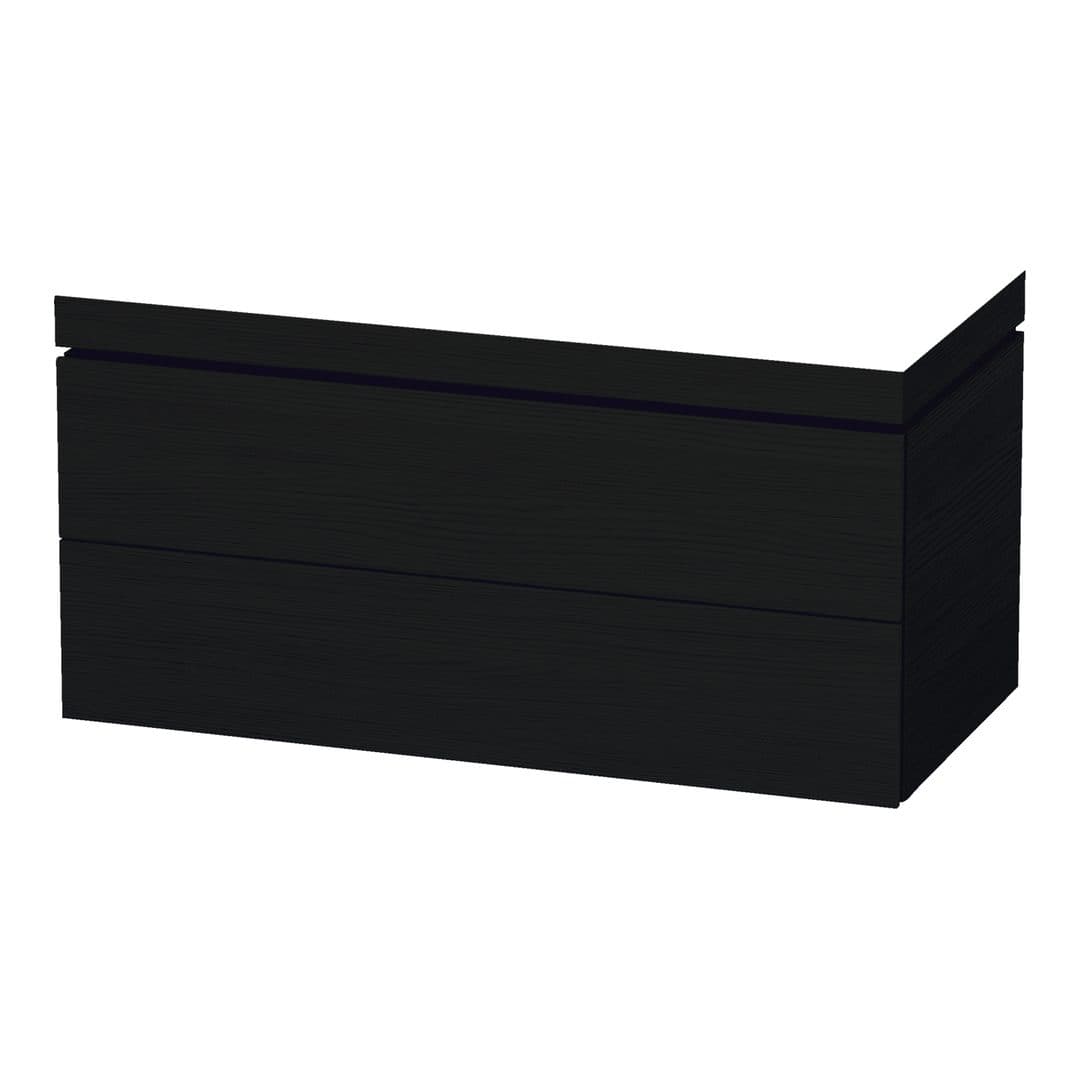 Duravit L-Cube – Έπιπλο Νιπτήρα – 1000 mm, με νιπτήρα, 2 συρτάρια, νιπτήρας κέντρο, 1000 x 480 x 500 mm, έκδοση N – Black oak Matt, Decor (LC6928N1616)