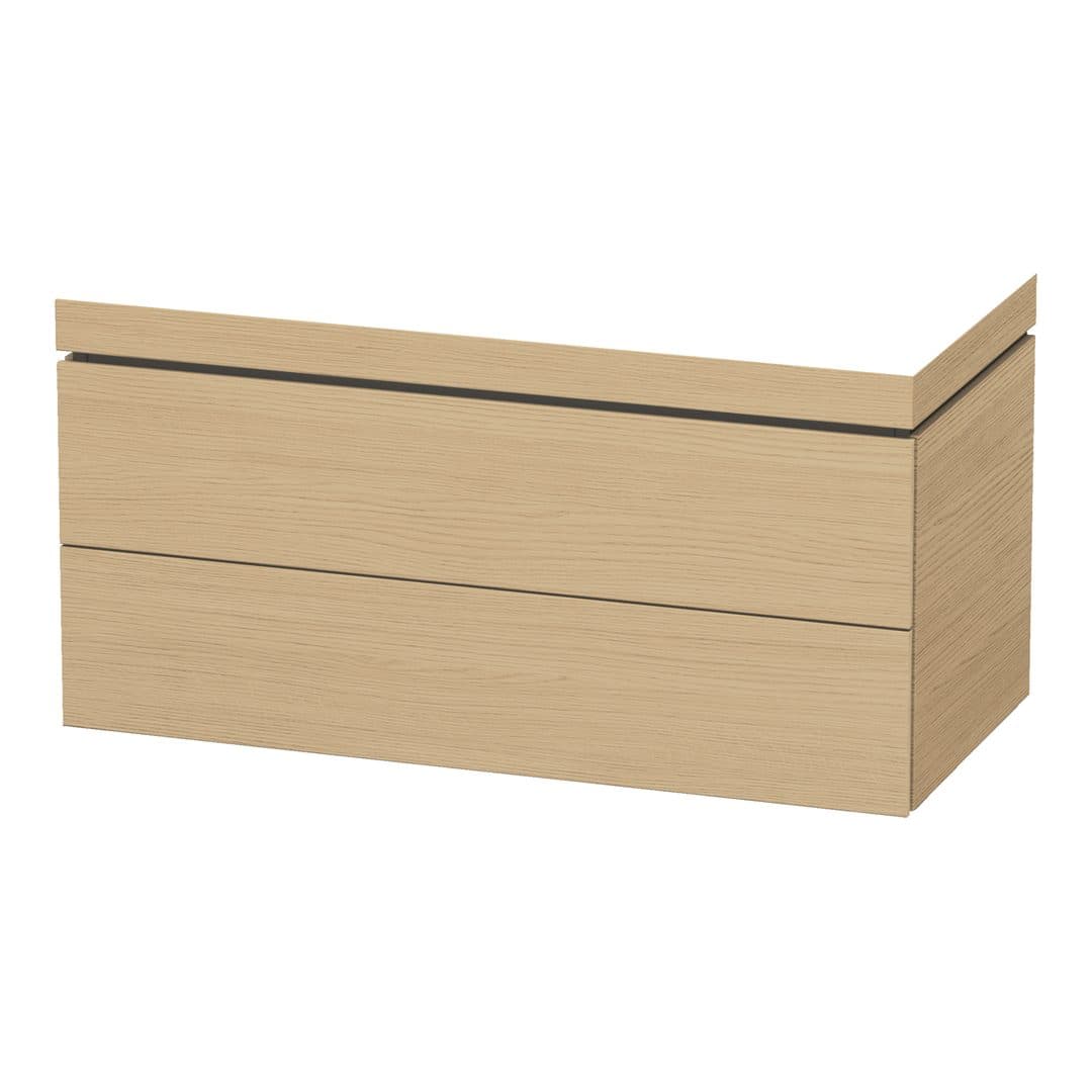 Duravit L-Cube – Έπιπλο Νιπτήρα – 1000 mm, με νιπτήρα, 2 συρτάρια, νιπτήρας κέντρο, 1000 x 480 x 500 mm, έκδοση N – Natural oak, Decor (LC6928N3030)