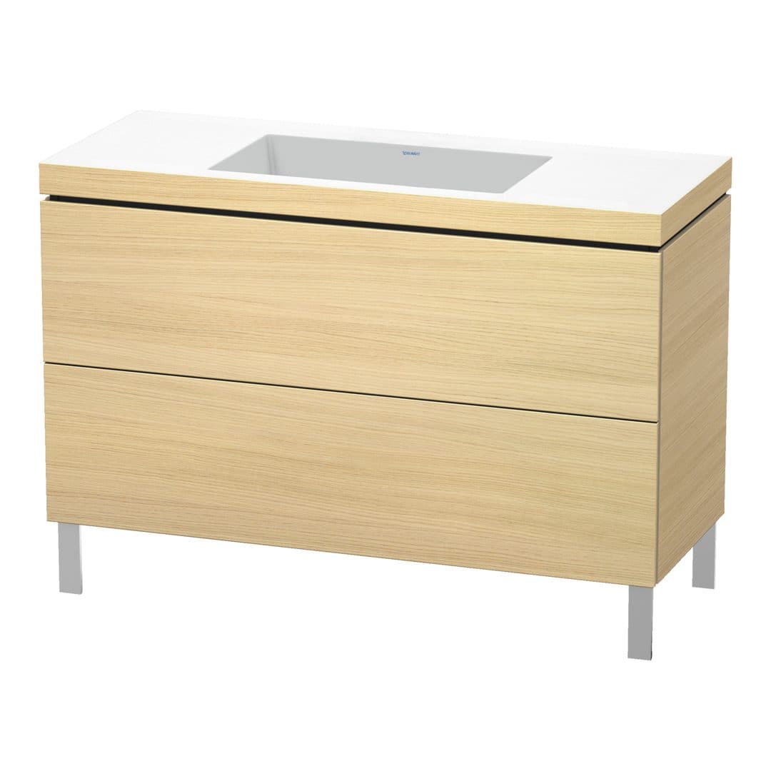 Duravit L-Cube – Έπιπλο Νιπτήρα – 1200 mm, με νιπτήρα, 2 συρτάρια, νιπτήρας κέντρο, 1200 x 480 x 698 mm, έκδοση N – Mediterranean oak Matt, Real wood veneer (LC6939N7171)