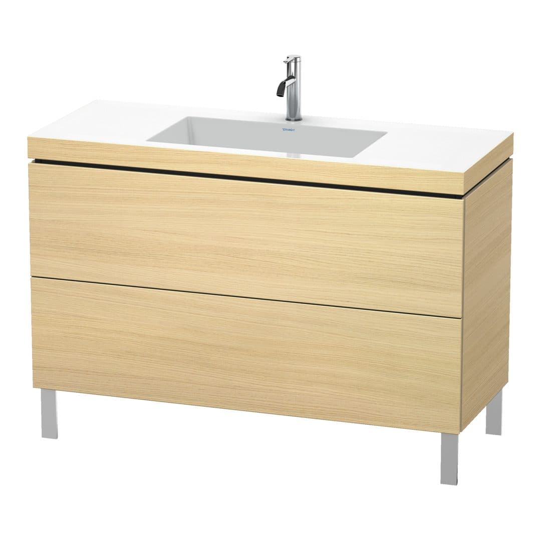 Duravit L-Cube – Έπιπλο Νιπτήρα – 1200 mm, με νιπτήρα, 2 συρτάρια, νιπτήρας κέντρο, 1200 x 480 x 698 mm, έκδοση O – Mediterranean oak Matt, Real wood veneer (LC6939O7171)