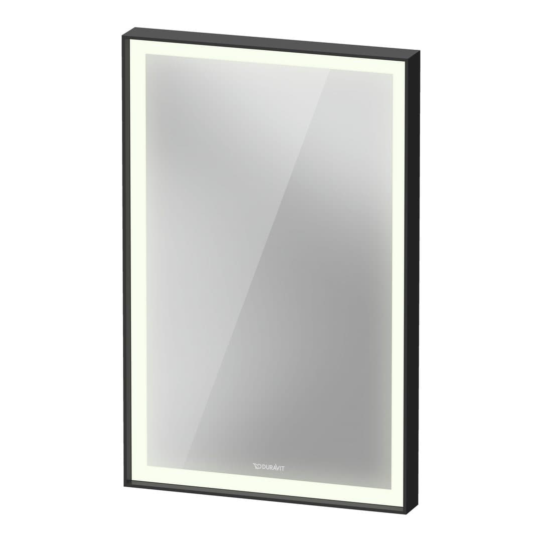 Duravit L-Cube – Καθρέπτης Μπάνιου – 450×700 mm, με φωτισμό LED – Graphite Aluminium Matt (LC7379049490000)