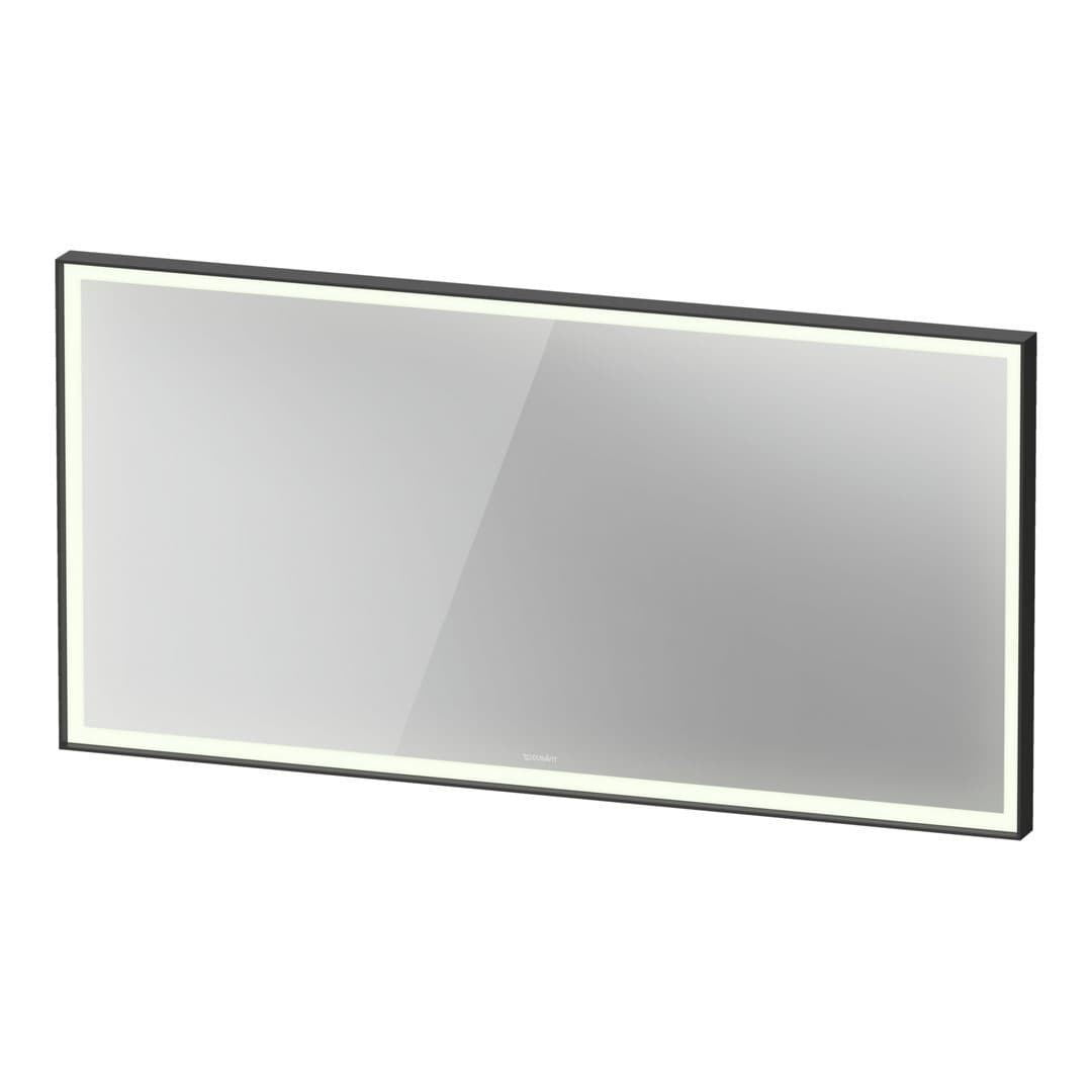 Duravit L-Cube – Καθρέπτης Μπάνιου – 1400×700 mm, με φωτισμό LED, έκδοση Premium – Graphite Aluminium Matt (LC7384049497100)