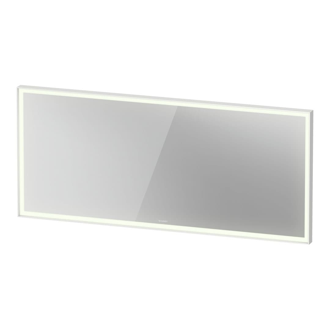 Duravit L-Cube – Καθρέπτης Μπάνιου – 1600×700 mm, με φωτισμό LED – White aluminum Matt (LC7385018180100)