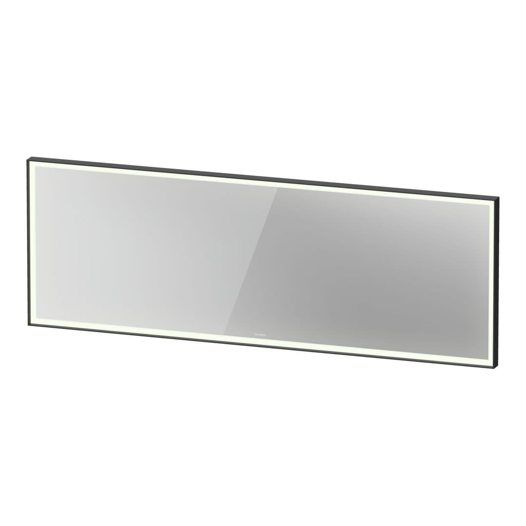 Duravit L-Cube – Καθρέπτης Μπάνιου – 2000×700 mm, με φωτισμό LED, έκδοση Premium – Graphite Aluminium Matt (LC7387049496100)
