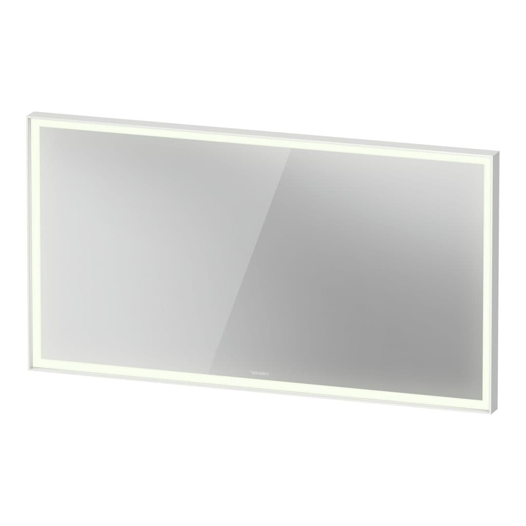 Duravit L-Cube – Καθρέπτης Μπάνιου – 1300×700 mm, με φωτισμό LED – White aluminum Matt (LC7388018180100)