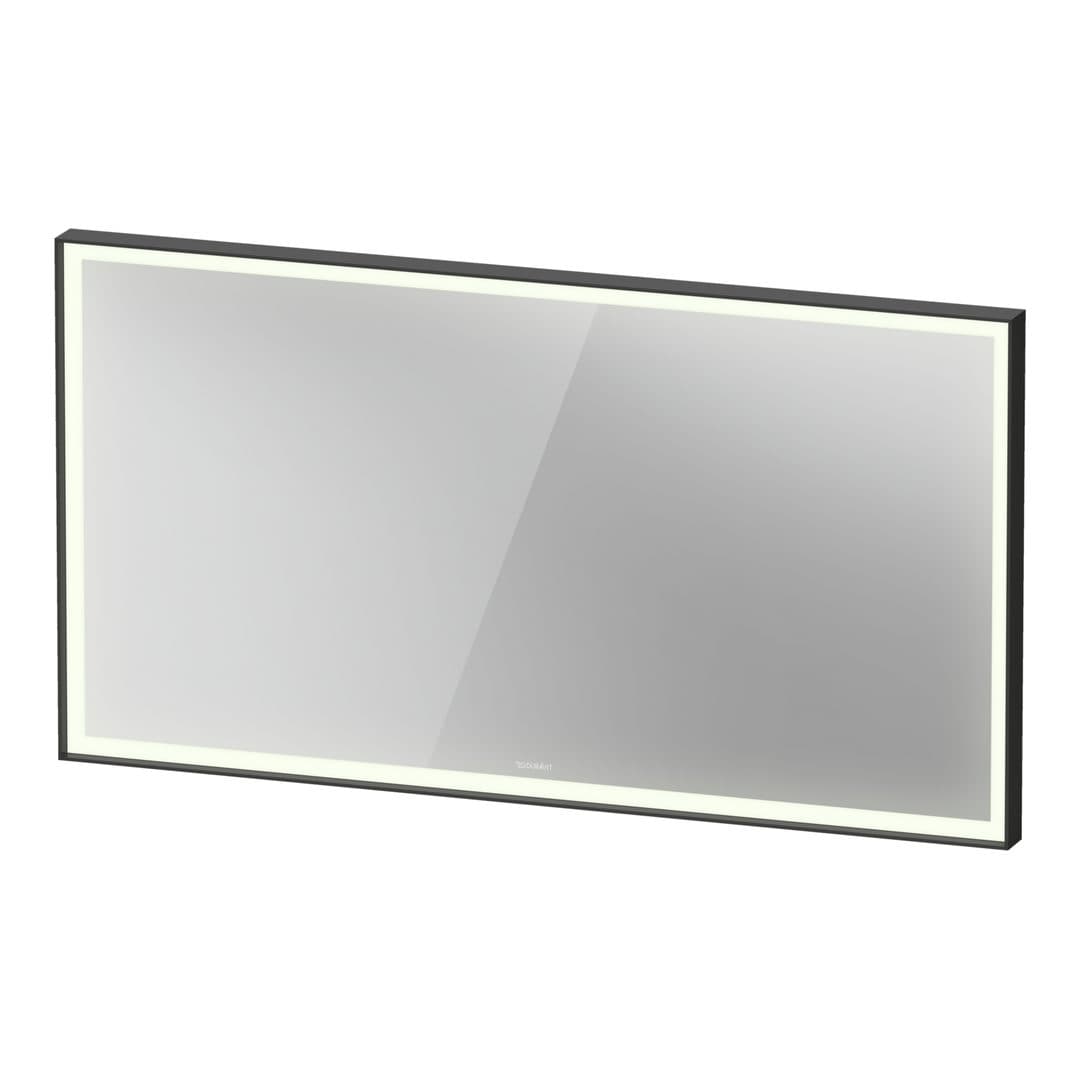 Duravit L-Cube – Καθρέπτης Μπάνιου – 1300×700 mm, με φωτισμό LED, έκδοση Premium – Graphite Aluminium Matt (LC7388049496100)
