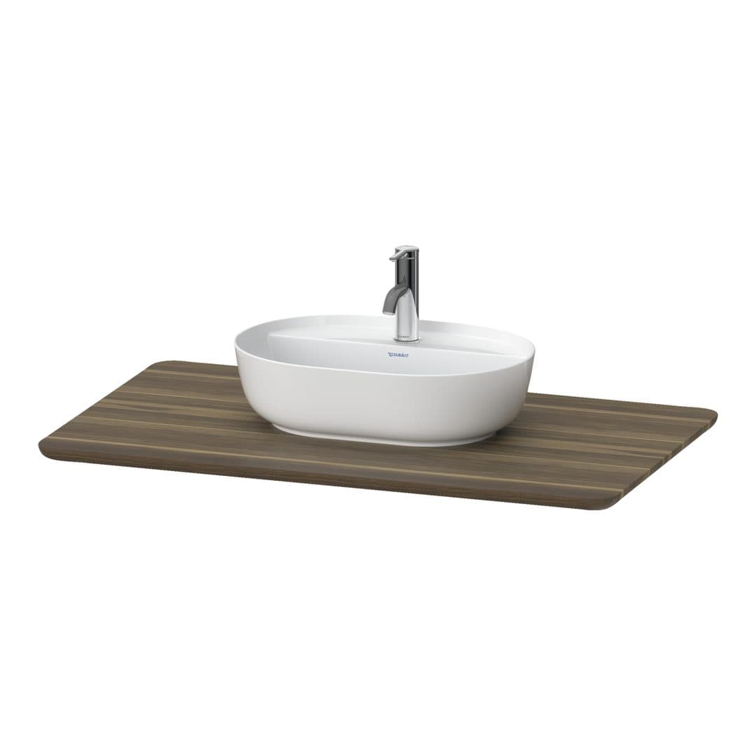 Duravit Luv – Πάγκος Νιπτήρα – 988 mm, νιπτήρας κέντρο – American walnut Matt, Solid wood (LU946407777)
