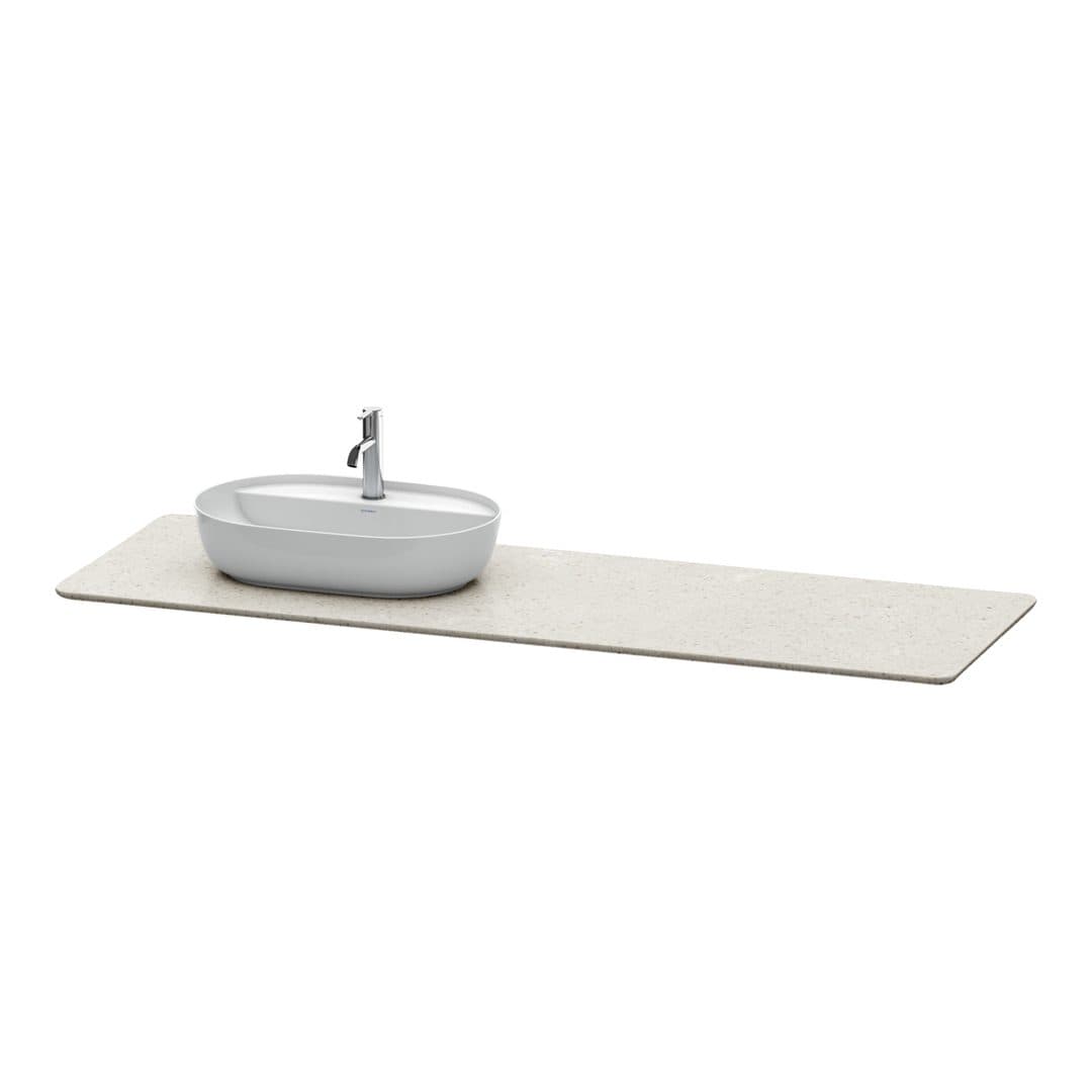 Duravit Luv – Πάγκος Νιπτήρα – 1783 mm, νιπτήρας αριστερά – Sand Polished, Quartz stone (LU9468L2525)