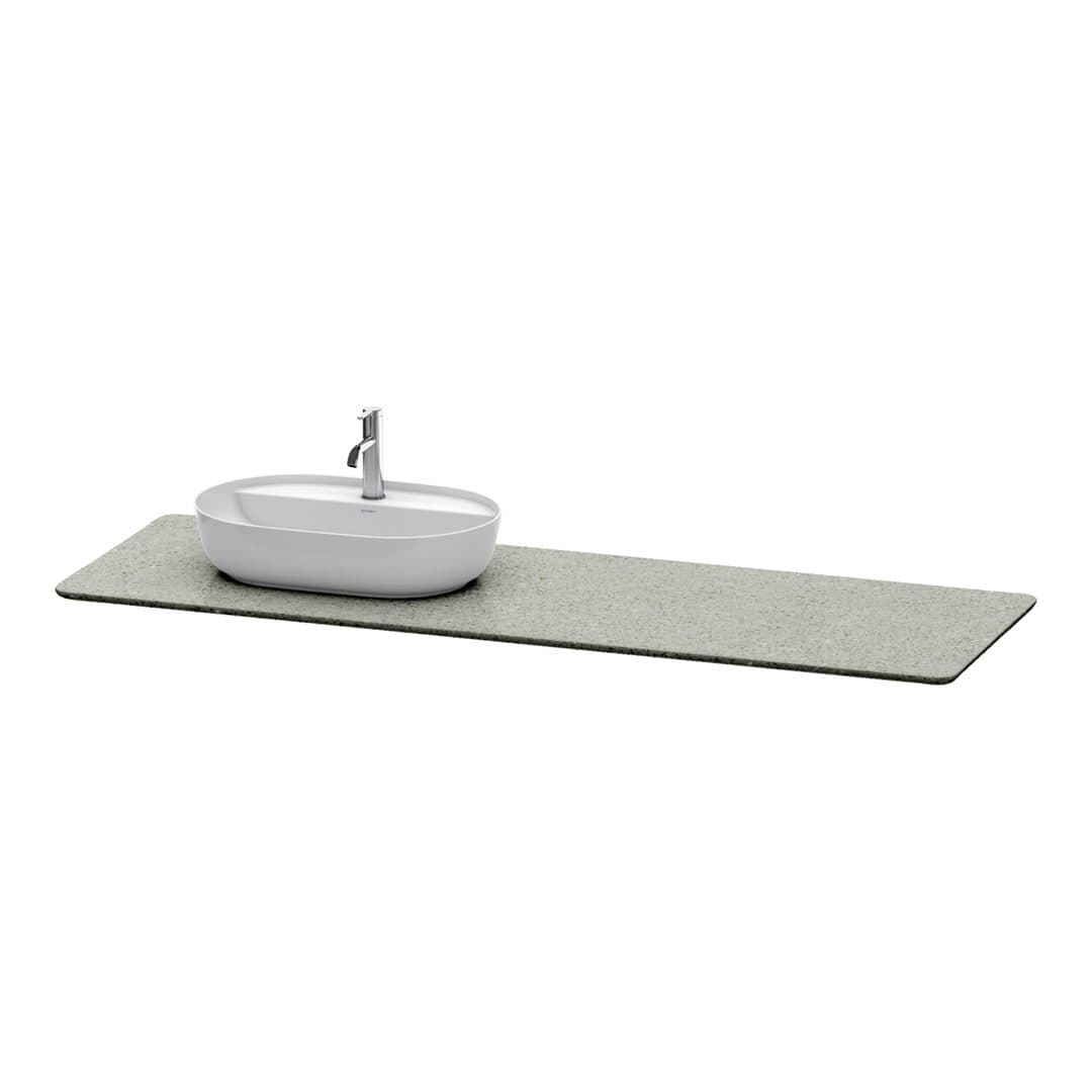 Duravit Luv – Πάγκος Νιπτήρα – 1783 mm, νιπτήρας αριστερά – Grey Polished, Quartz stone (LU9468L3333)
