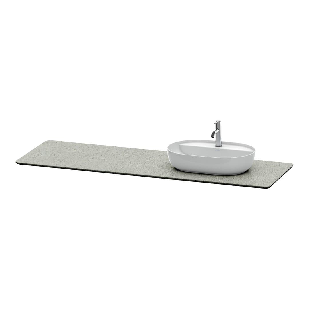 Duravit Luv – Πάγκος Νιπτήρα – 1783 mm, νιπτήρας δεξιά – Grey Polished, Quartz stone (LU9468R3333)