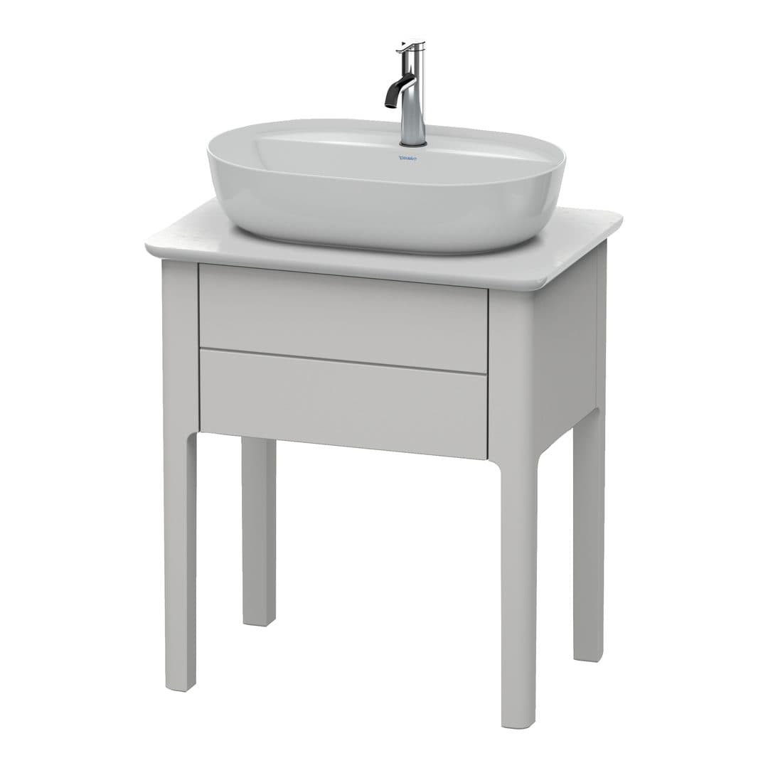 Duravit Luv – Έπιπλο Νιπτήρα – 638 mm, για κονσόλα, 1 συρτάρι, νιπτήρας κέντρο – Nordic white Satin Matt, Lacquer (LU956003939)