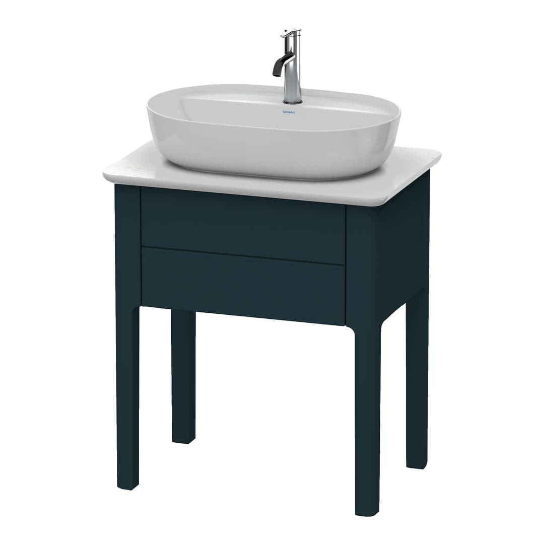 Duravit Luv – Έπιπλο Νιπτήρα – 638 mm, για κονσόλα, 1 συρτάρι, νιπτήρας κέντρο – Night blue Satin Matt, Lacquer (LU956009898)