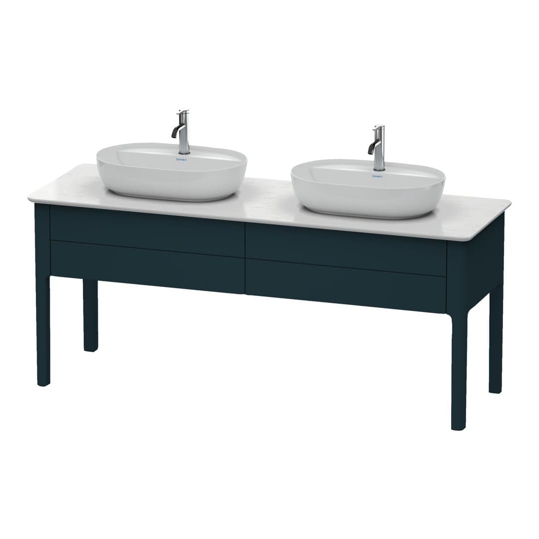 Duravit Luv – Έπιπλο Νιπτήρα – 1733 mm, για κονσόλα, 2 συρτάρια – Night blue Satin Matt, Lacquer (LU9562B9898)