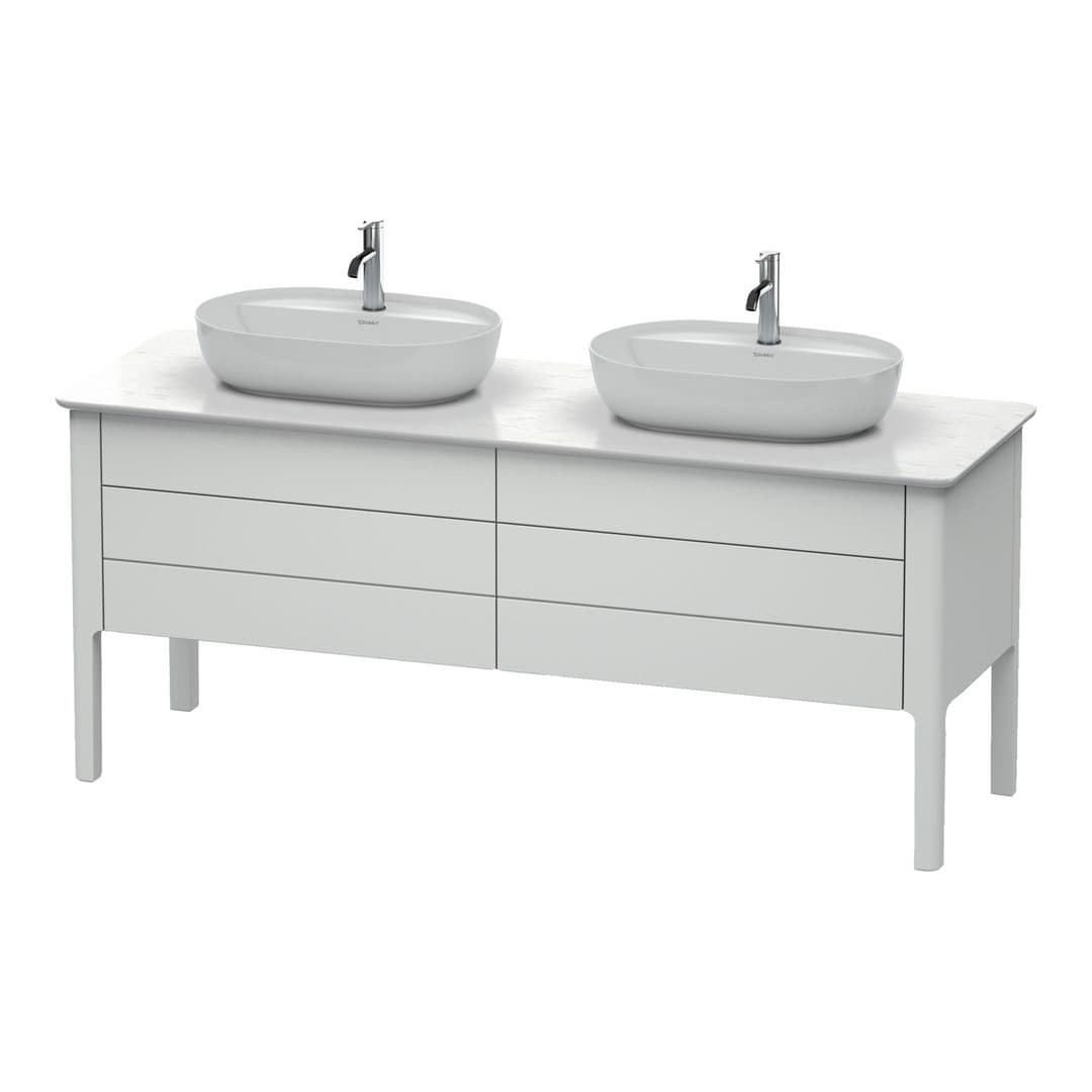 Duravit Luv – Έπιπλο Νιπτήρα – 1733 mm, για κονσόλα, 4 συρτάρια – White Satin Matt, Lacquer (LU9567B3636)