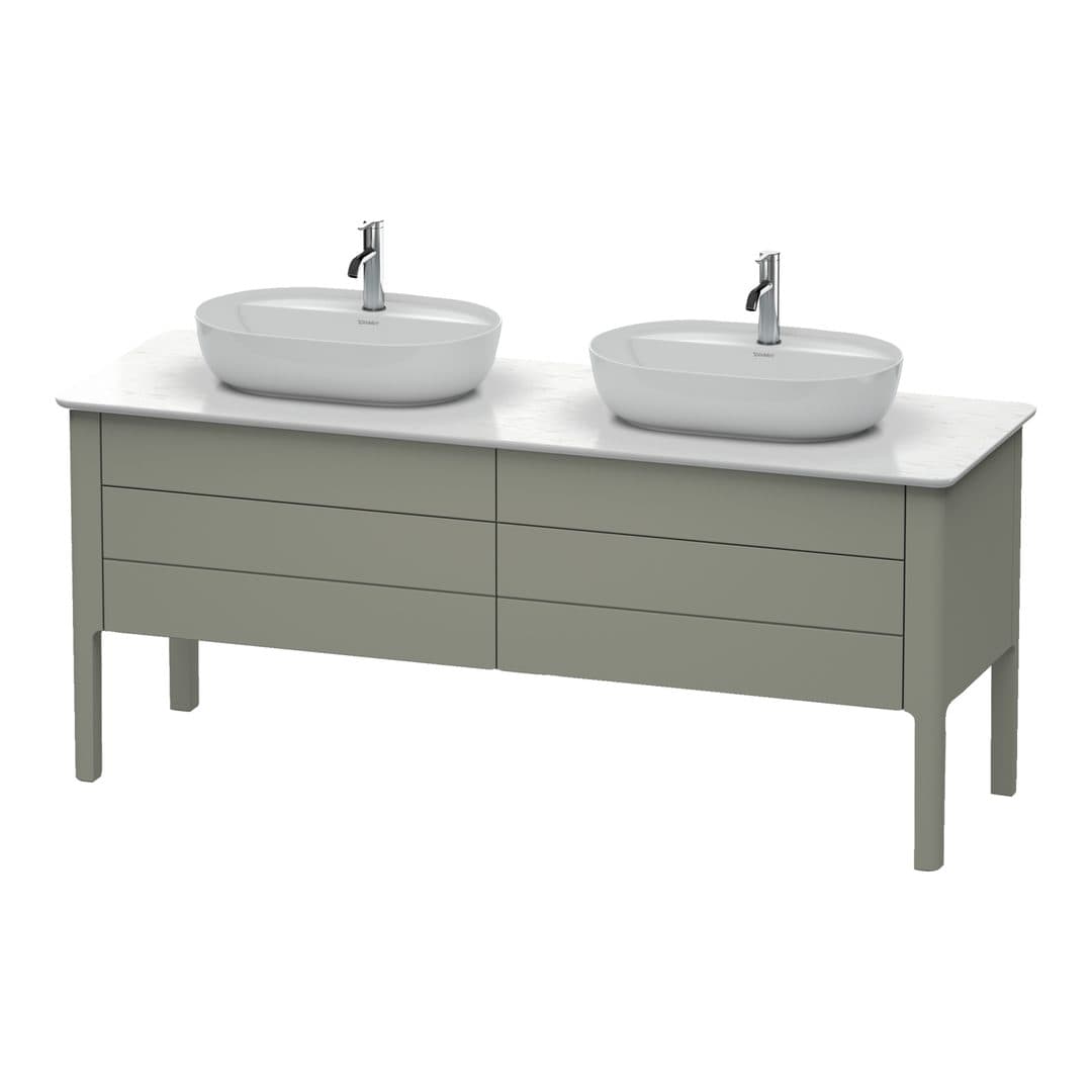 Duravit Luv – Έπιπλο Νιπτήρα – 1733 mm, για κονσόλα, 4 συρτάρια – Stone grey Satin Matt, Lacquer (LU9567B9292)