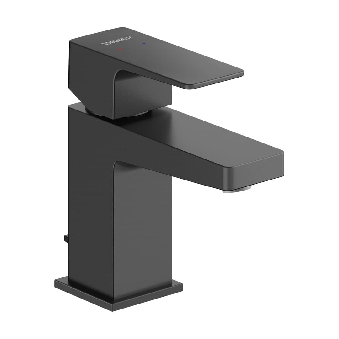 Duravit Manhattan – Μπαταρία Νιπτήρα – S, με βαλβίδα – Black Matt (MH1010001046)