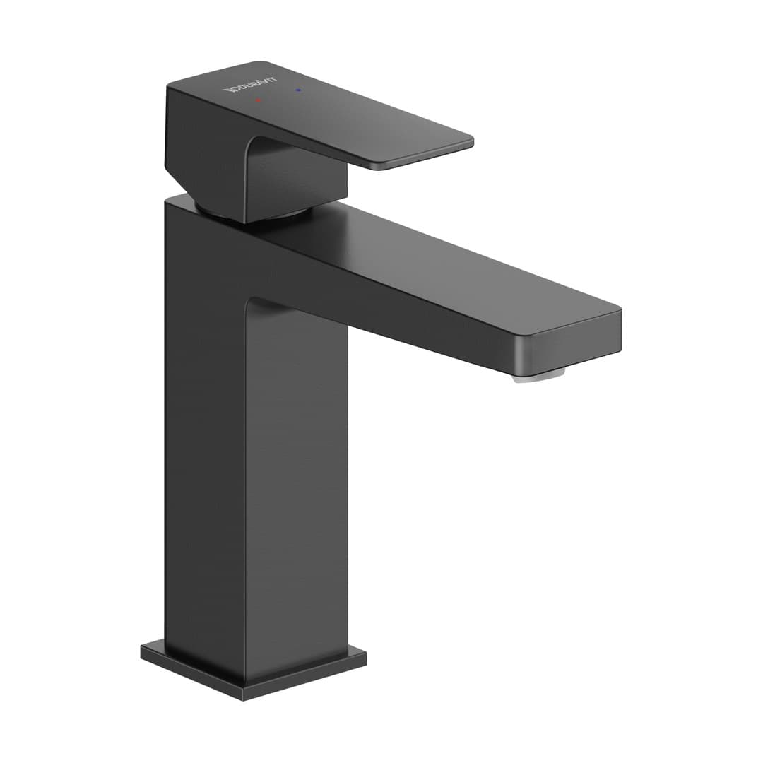 Duravit Manhattan – Μπαταρία Νιπτήρα – M, χωρίς βαλβίδα, σύνδεση σπιράλ 1/2", μοντέλο MH1020002 – Black Matt (MH1020002A46)