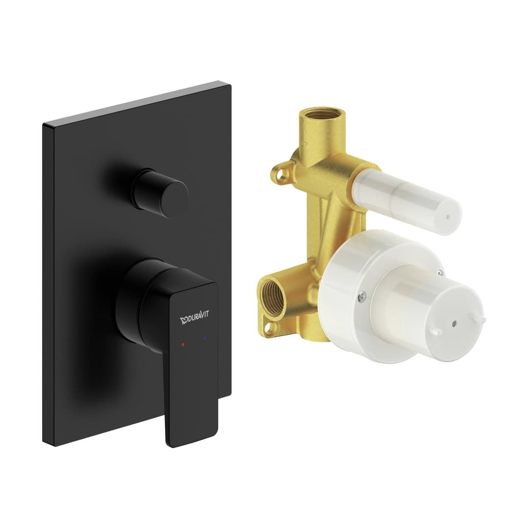 Duravit Manhattan – Μίκτης Εντοιχισμού – σετ, 2 έξοδοι – Black Matt (MH4210008046)