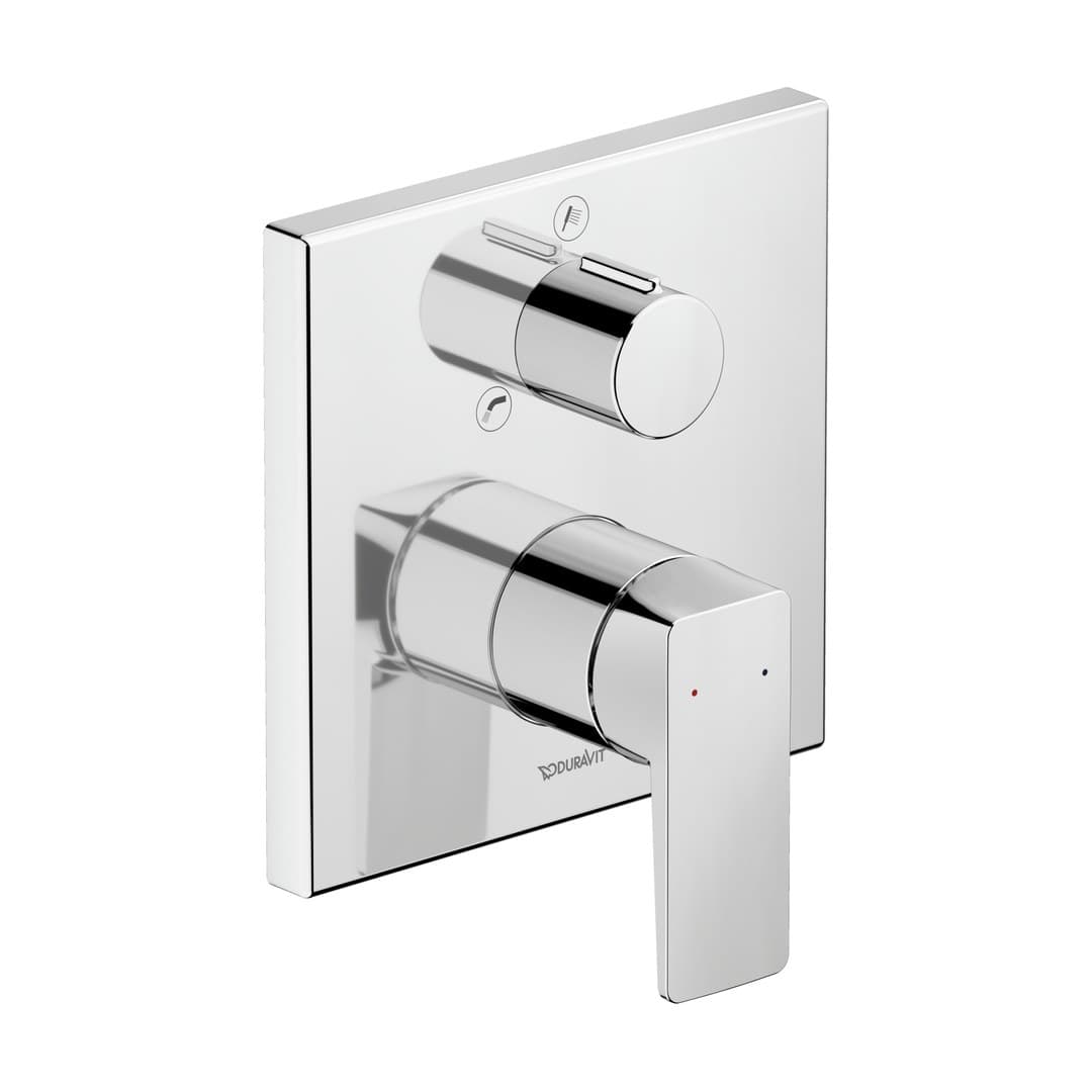Duravit Manhattan – Μίκτης Εντοιχισμού – για μπανιέρα, 2 έξοδοι – Chrome High Gloss (MH5210012010)